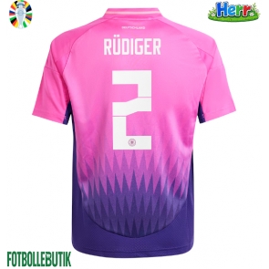 Tyskland Antonio Rudiger #2 Bortatröja EM 2024 Kortärmad